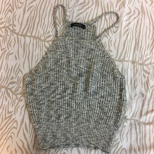 Knitted sleeveless top